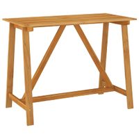 VidaXL Tuinbartafel 140x70x104 cm massief acaciahout - thumbnail