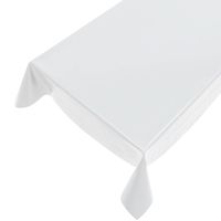 Tafelzeil/tafelkleed wit 140 x 175 cm - Tafelzeilen - thumbnail