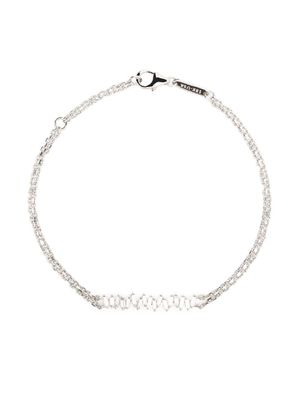 Suzanne Kalan bracelet en or blanc 18ct serti de diamants - Argent