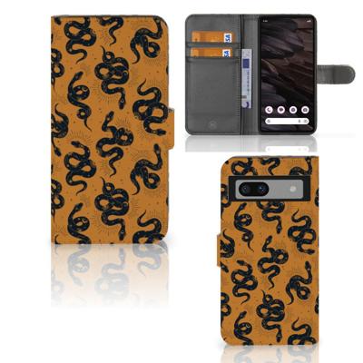 Telefoonhoesje | Met pasjeshouder | voor Google Pixel 7A Snakes