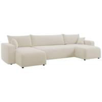 NADUVI Collection U-slaapbank Rosco bouclé