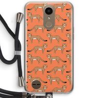 Cheetah: LG K10 (2017) Transparant Hoesje met koord