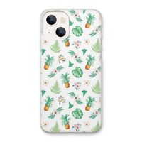 Ananas bladeren: iPhone 13 Transparant Hoesje