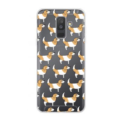 Doggy: Samsung Galaxy A6 Plus (2018) Transparant Hoesje