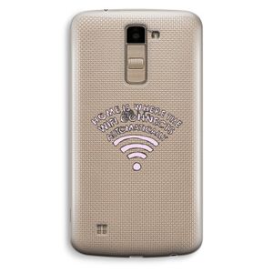 Home Is Where The Wifi Is: LG K10 (2016) Transparant Hoesje