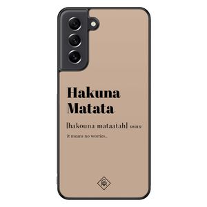 Samsung Galaxy S21 FE hoesje - Hakuna matata