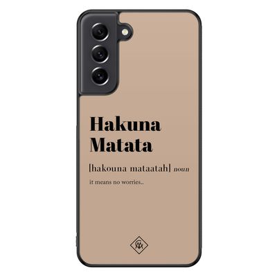 Samsung Galaxy S21 FE hoesje - Hakuna matata