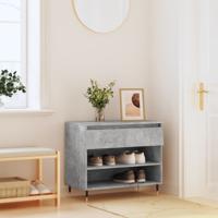 VidaXL Schoenenkast 70x36x60 cm bewerkt hout betongrijs