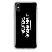 Neuters (zwart): iPhone XS Max Transparant Hoesje Neuters (zwart): iPhone XS Max Transparant Hoesje