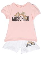 Moschino Kids ensemble haut-short à imprimé Teddy Bear - Blanc - thumbnail