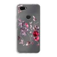 Mooie bloemen: Google Pixel 3a Transparant Hoesje