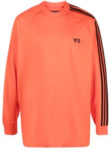 Y-3 sweat en coton à logo imprimé - Orange