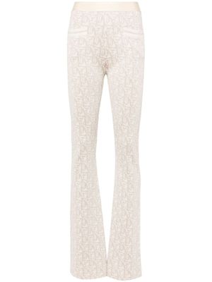Palm Angels pantalon évasé à taille mi-haute - Tons neutres