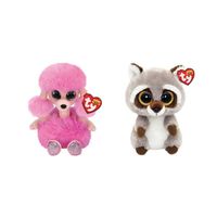 Ty - Knuffel - Beanie Boo's - Camilla Poodle & Racoon