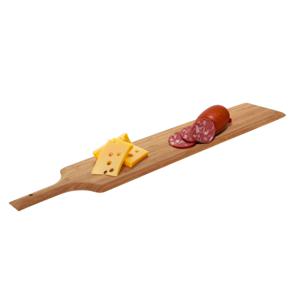 Serveerplank/amuse/tapas hapjes plank - 75 x 14 x 20 cm - bamboe hout - borrelplank - rustiek