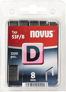 Novus Vlakdraad nieten D 53F/8mm | 1200 stuks - 042-0375 042-0375