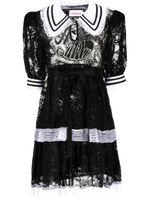 Charles Jeffrey Loverboy robe Goth à volants superposés - Noir - thumbnail