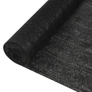 VidaXL Privacynet 150 g/m² 1x25 m hdpe zwart