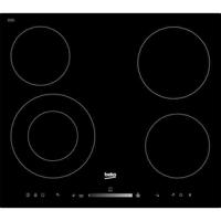 BEKO HIC64502T Keramische kookplaat - 4 secties - 6700W - L58 x D51cm - Glascoating - Zwart
