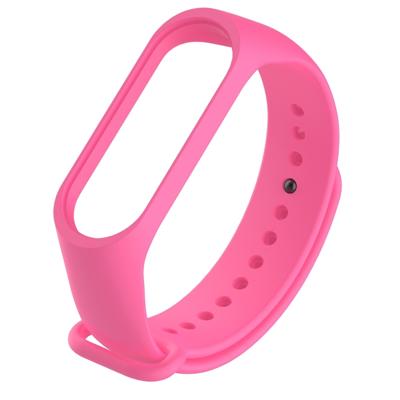 Armband horloge Silicone rubber polsbandje Wrist band riem vervanging voor Xiaomi mi band 3 (roze)