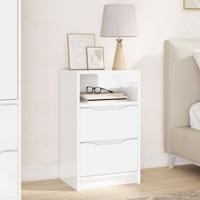 Nachtkastje Hoogglans wit 40 x 30 x 467 cm Bewerkt hout