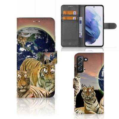 Samsung Galaxy S22 Plus | Telefoonhoesje | Met pasjeshouder | Roofdieren
