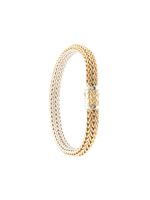 John Hardy 18kt yellow gold and sterling silver Classic Chain reversible bracelet - Or