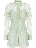 Alice McCall robe-chemise Moon Landing à détails en dentelle - Vert - thumbnail