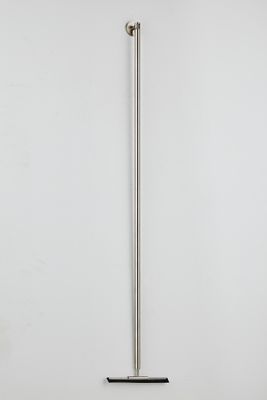 Vloerwisser SaniClear Inox | Incl.Wandbevestiging | Messing | Rond | RVS look