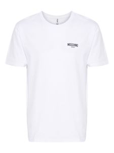 Moschino t-shirt en coton à logo imprimé - Blanc