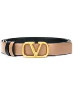 Valentino Garavani ceinture VLogo Signature 20mm à design réversible - Tons neutres - thumbnail