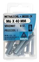 M.schroef moer ck m6x40mm 8st - Deltafix M.schroef moer ck m6x40mm 8st - Deltafix