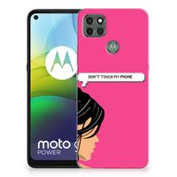 Motorola Moto G9 Power Silicone-hoesje Woman Don't Touch My Phone