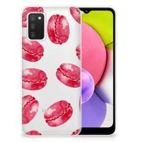 Samsung Galaxy A03S Siliconen Case Pink Macarons