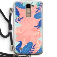 Tropisch: LG K10 (2016) Transparant Hoesje met koord