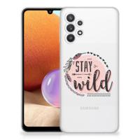 Samsung Galaxy A32 4G | A32 5G Enterprise Editie Telefoonhoesje met Naam Boho Stay Wild
