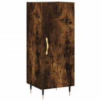 The Living Store-Dressoir-34-5x34x90-cm-bewerkt-hout-gerookt-eiken - Keukenkast - thumbnail