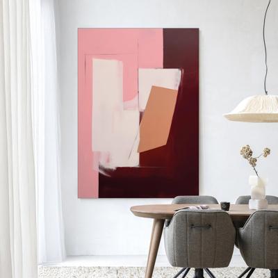 Urban Cotton Wandkleed 'Red Fields' 145 x 190cm in Frame - black