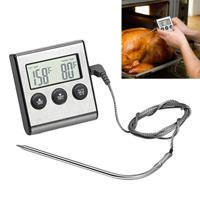 Digitale oven thermometer keuken voedsel koken vlees BBQ sonde thermometer timer water melk temperatuur koken tools