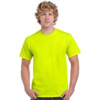 Neon fluor geel T-shirt - Reflecterend - voor heren - Katoen/polyester - Opvallend - Normal fit