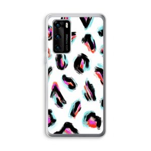 Cheetah color: Huawei P40 Transparant Hoesje