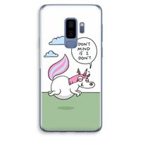 Unicorn: Samsung Galaxy S9 Plus Transparant Hoesje