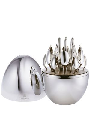 Christofle lot de 24 couverts Mood Easy 24 pour six personnes - Argent