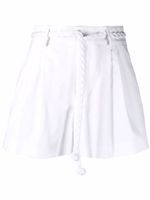 RED Valentino short à taille ceinturée - Blanc