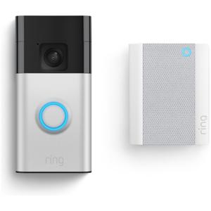 Ring Battery Video Doorbell + Chime Slimme deurbel Grijs