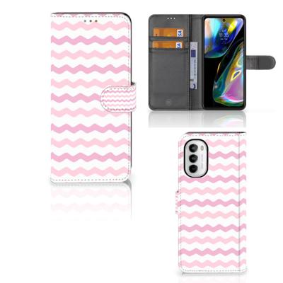 Motorola Moto G52 | Moto G82 | Telefoon Hoesje | Waves Roze