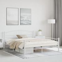Bedframe metaal wit 160x200 cm