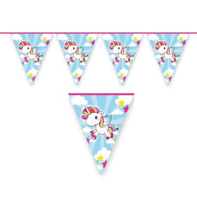 Folat Vlaggenlijn Unicorn - 10 m - eenhoorn thema - kinderfeestje - versiering
