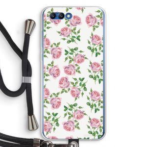 Kleine roosjes: Honor 10 Transparant Hoesje met koord
