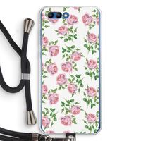 Kleine roosjes: Honor 10 Transparant Hoesje met koord